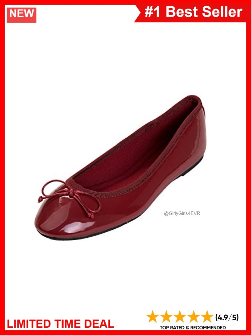 Memory Foam Cushion Ballet Flats Round Toe Slip-On Shoes